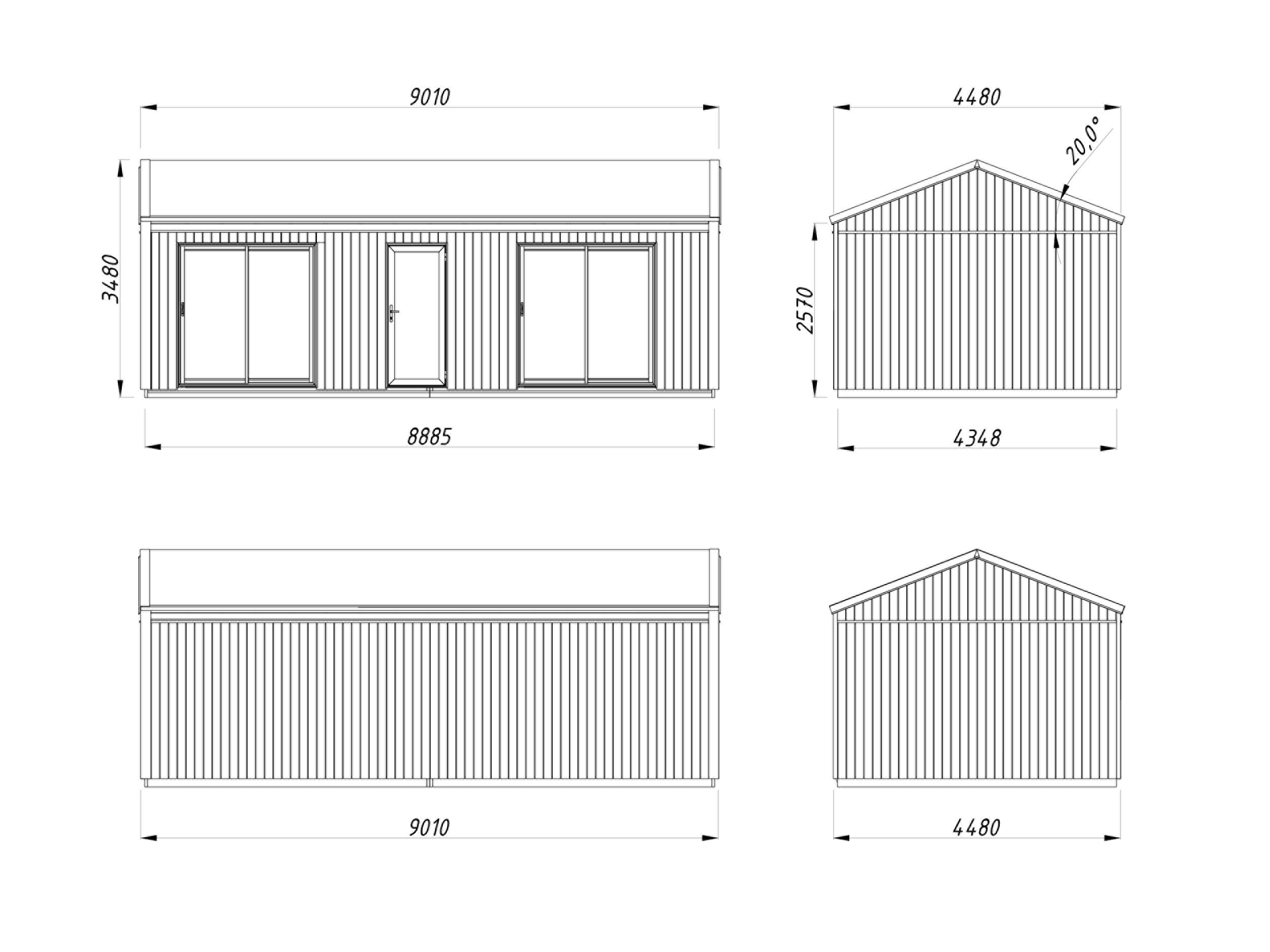 Caseta nórdica de madera Rebekka - 31,8 m2 6 Caseta nórdica de madera Rebekka - 31,8 m2 - Imagen 5