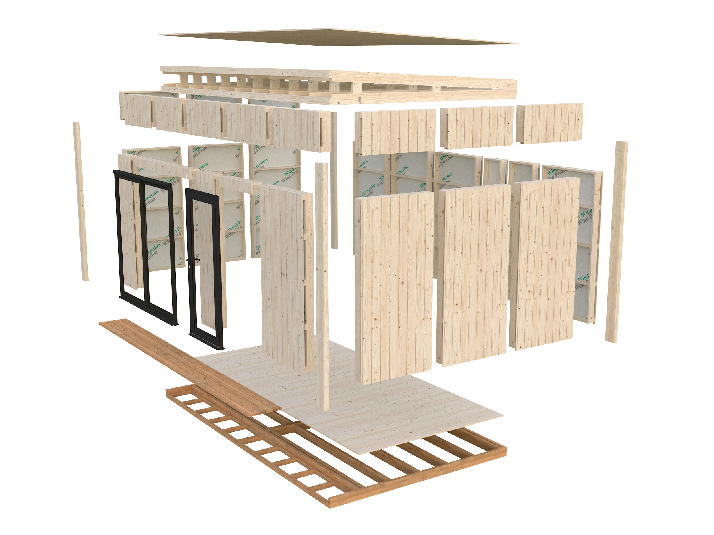 Caseta nórdica de madera Johanna - 13,6 m2 4 Caseta nórdica de madera Johanna - 13,6 m2 - Imagen 3