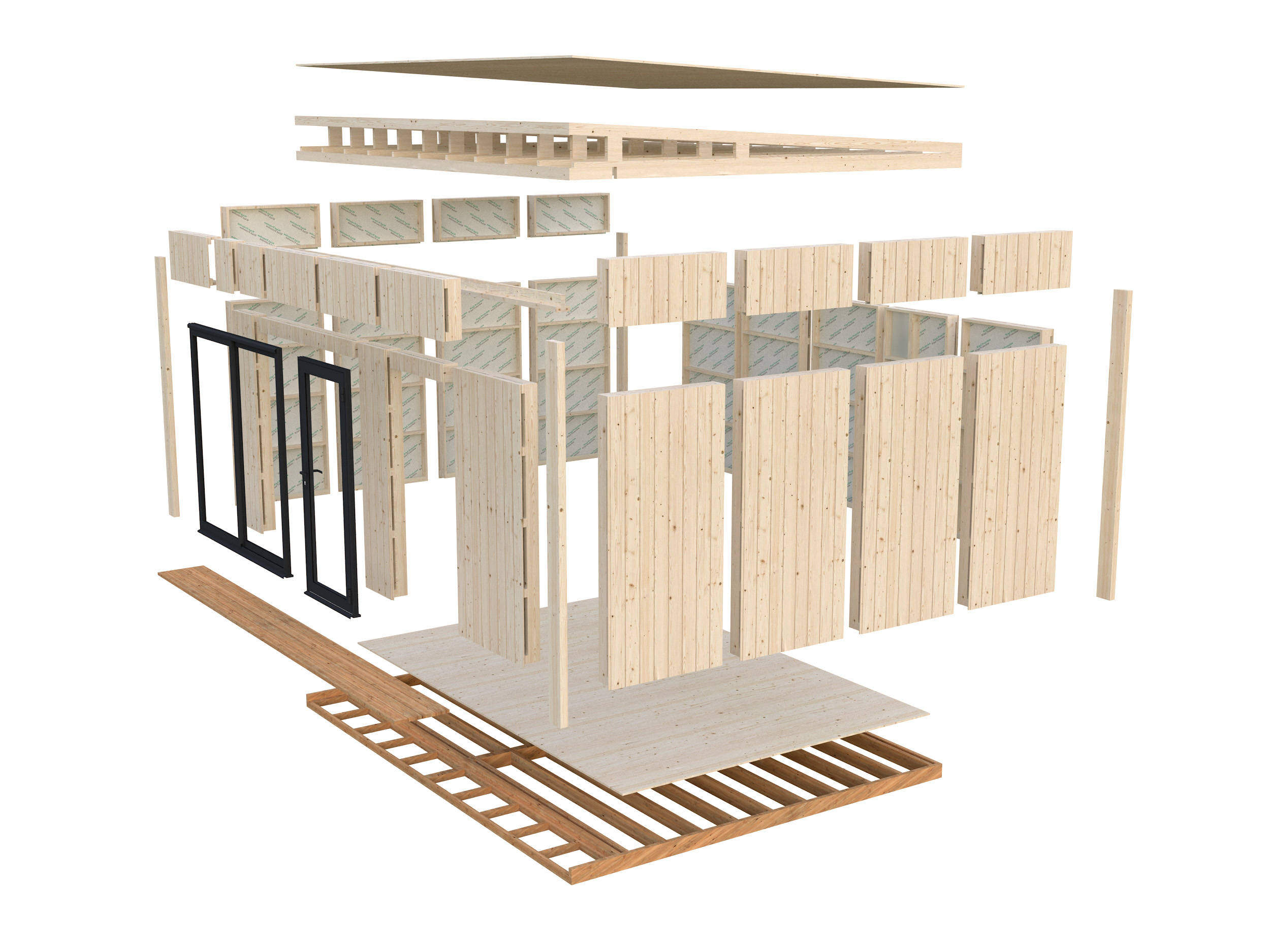 Caseta nórdica de madera Johanna - 19,4 m2 4 Caseta nórdica de madera Johanna - 19,4 m2 - Imagen 3