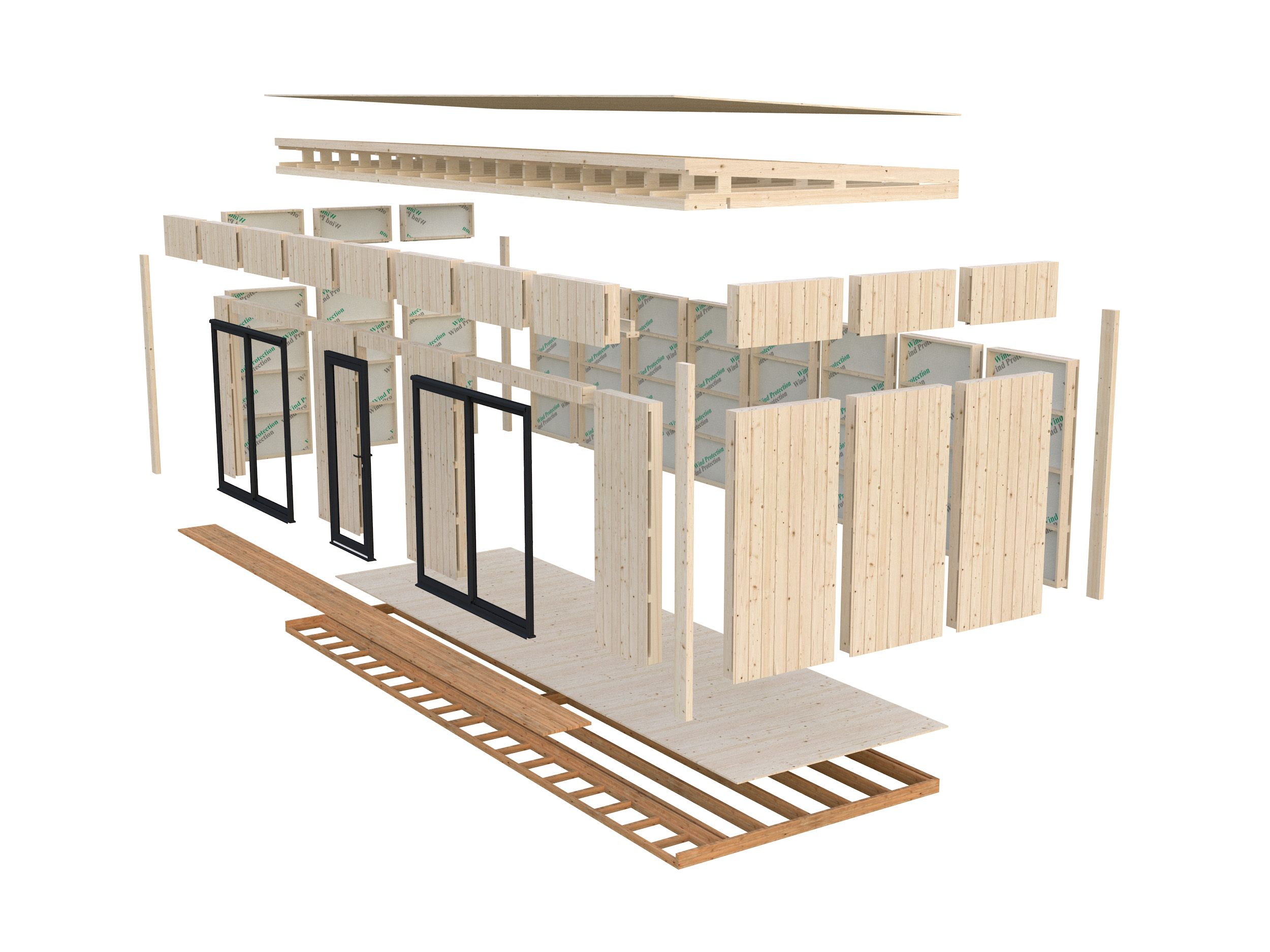 Caseta nórdica de madera Johanna - 22,4 m2 4 Caseta nórdica de madera Johanna - 22,4 m2 - Imagen 3