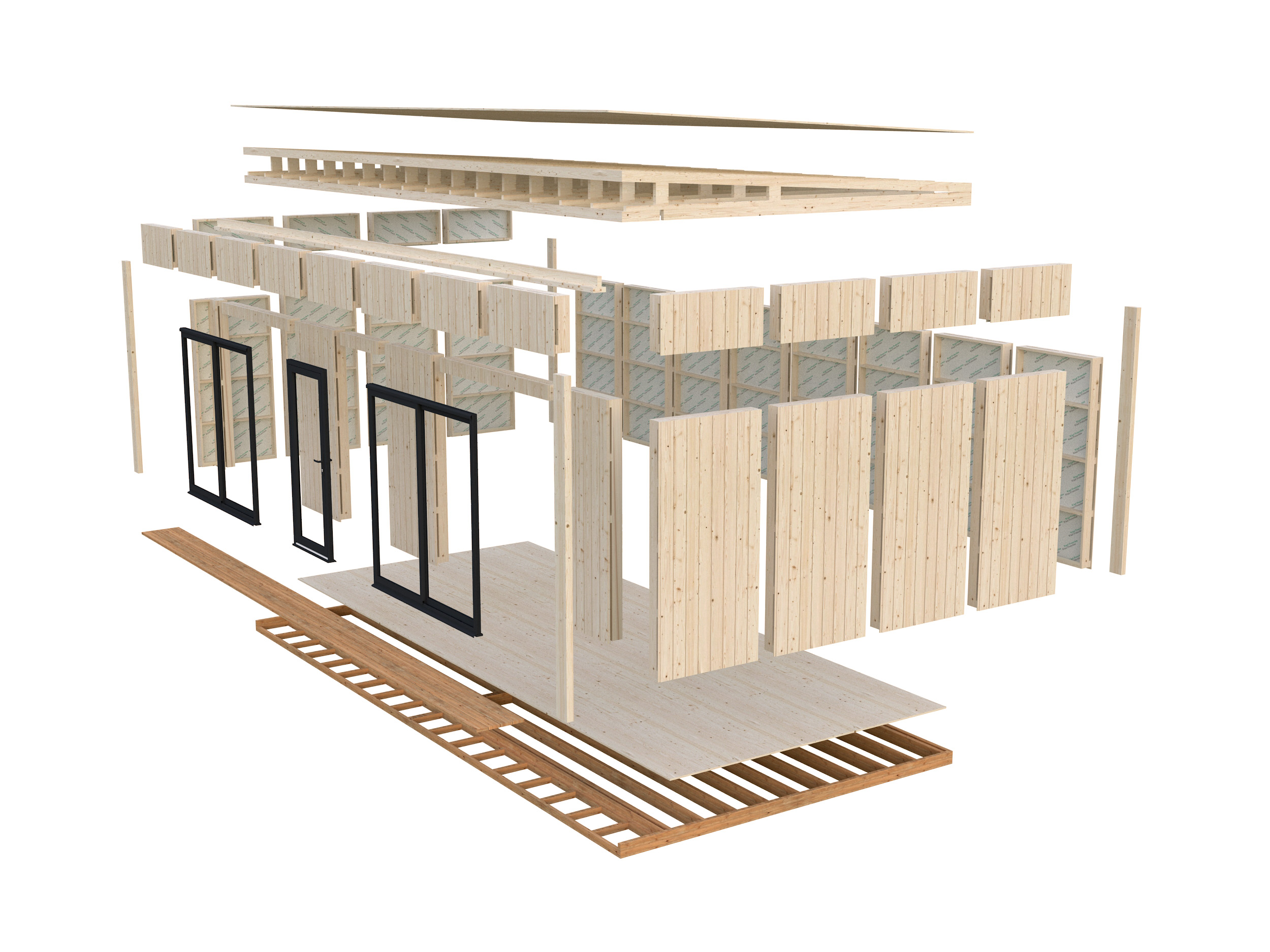 Caseta nórdica de madera Johanna - 31,8 m2 4 Caseta nórdica de madera Johanna - 31,8 m2 - Imagen 3
