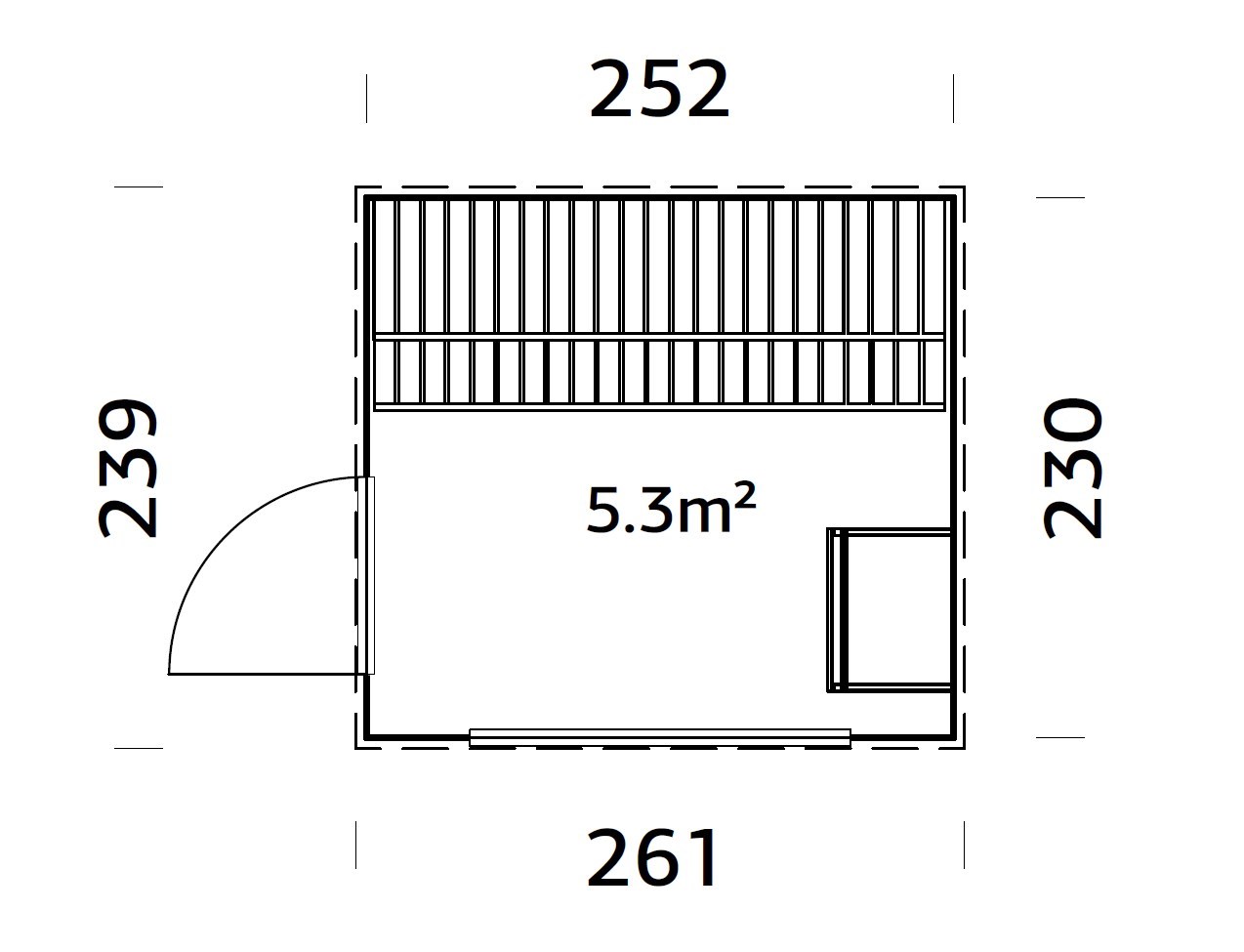 Caseta Sauna Grace 5,3 m2 6 Caseta Sauna Grace 5,3 m2 - Imagen 5