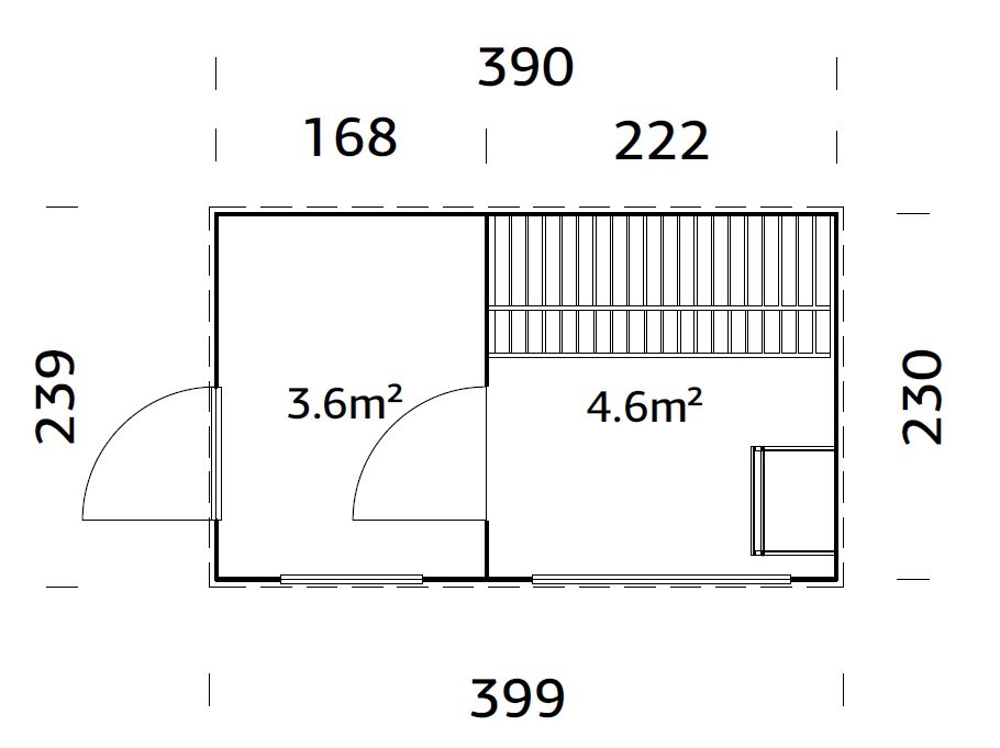 Caseta Sauna Grace 8,2 m2 6 Caseta Sauna Grace 8,2 m2 - Imagen 5