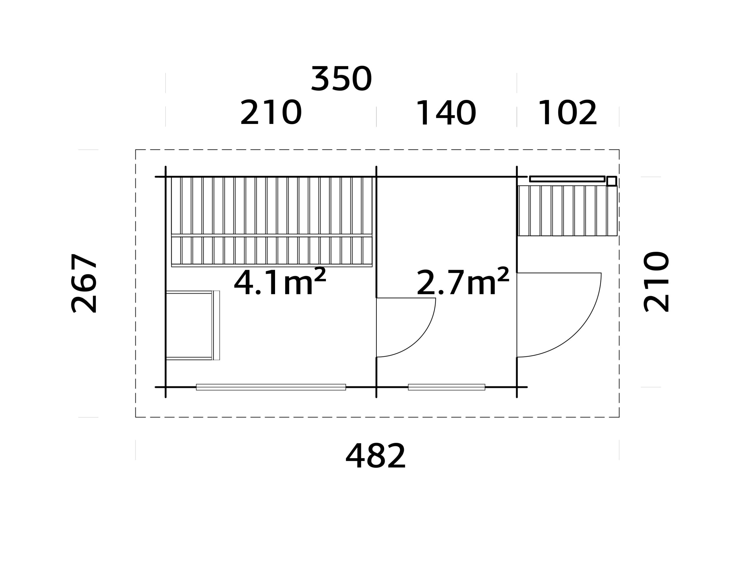 Caseta Sauna Sanna 6,8 m2 7 Caseta Sauna Sanna 6,8 m2 - Imagen 6