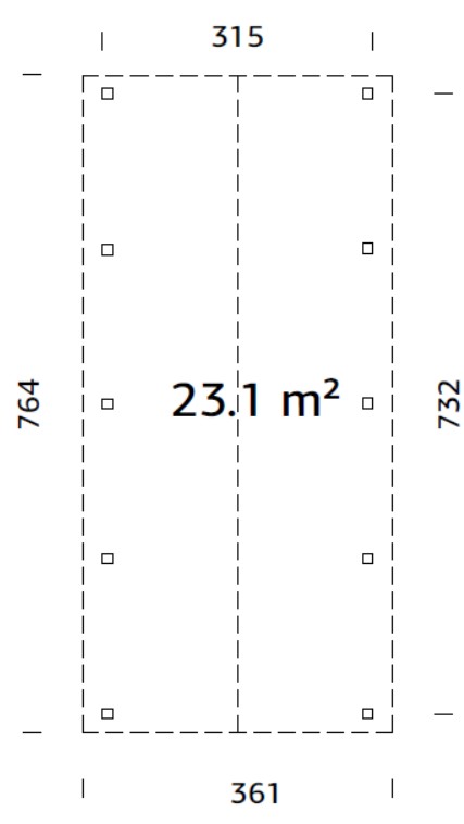 Cochera de madera Robert - 23,1 m2 6 Cochera de madera Robert - 23,1 m2 - Imagen 5