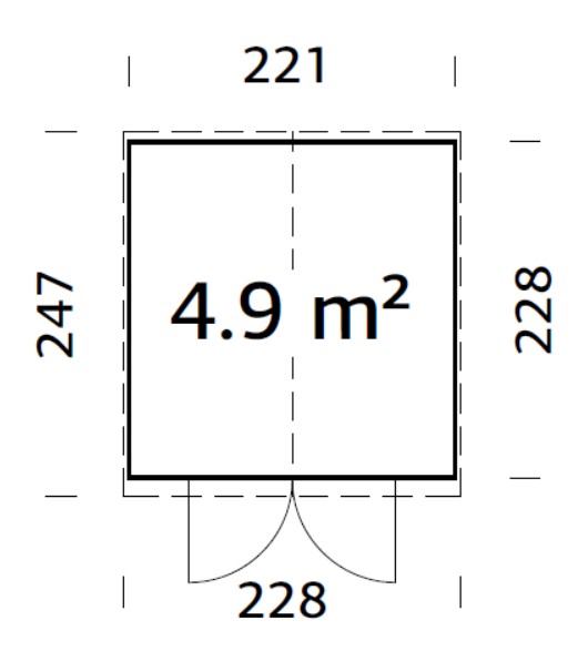 Caseta de madera Elias - 4,9 m2 7 Caseta de madera Elias - 4,9 m2 - Imagen 6