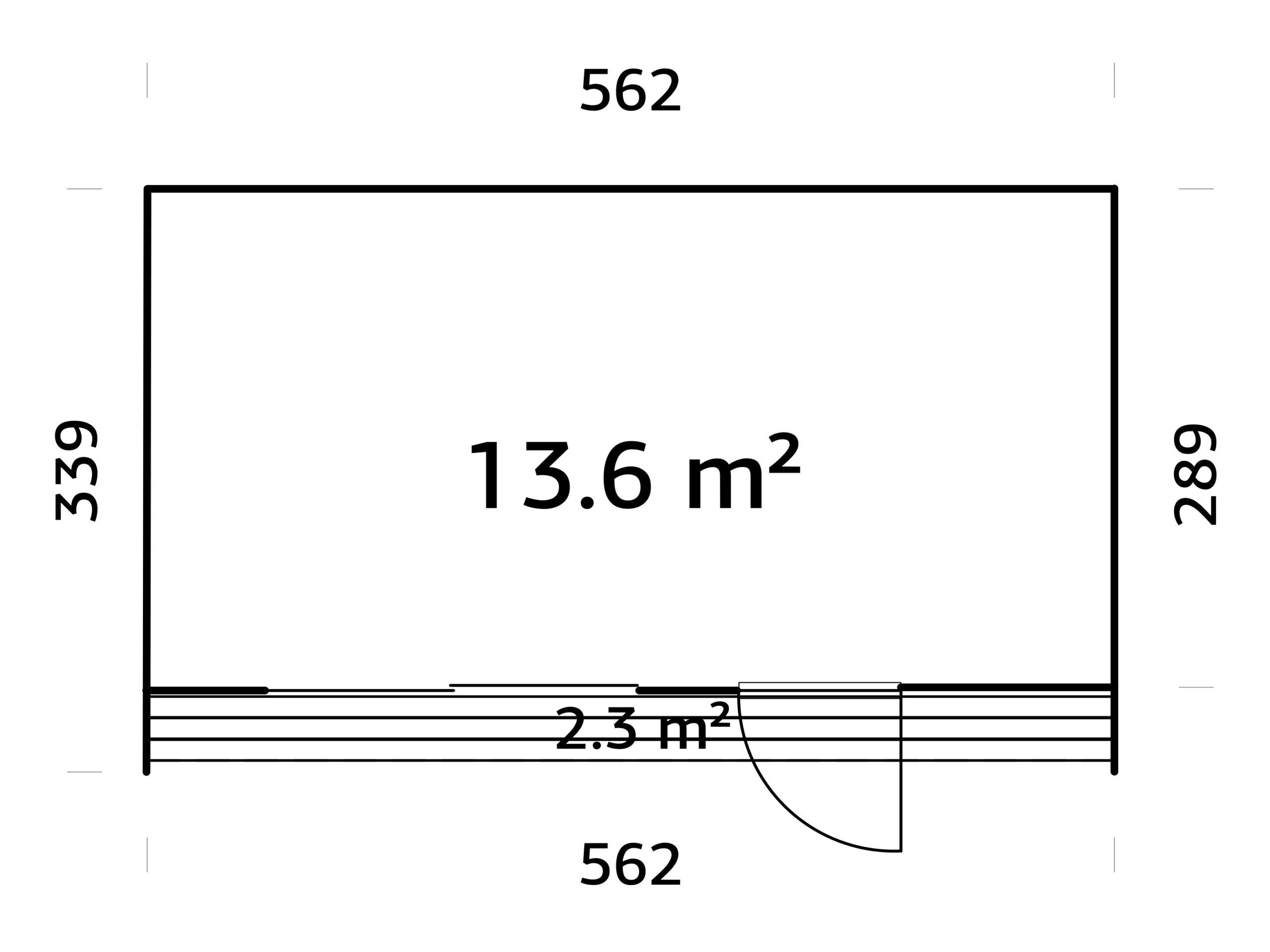 Caseta nórdica de madera Johanna - 13,6 m2 7 Caseta nórdica de madera Johanna - 13,6 m2 - Imagen 6