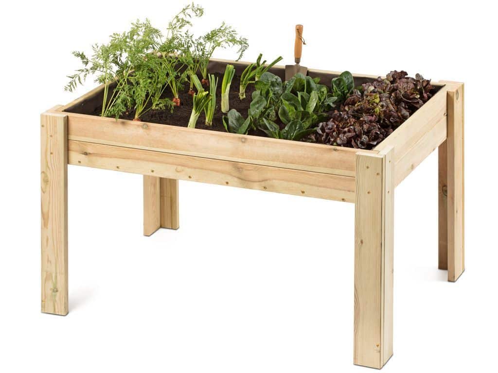 Huerto urbano de madera 125x85 cm