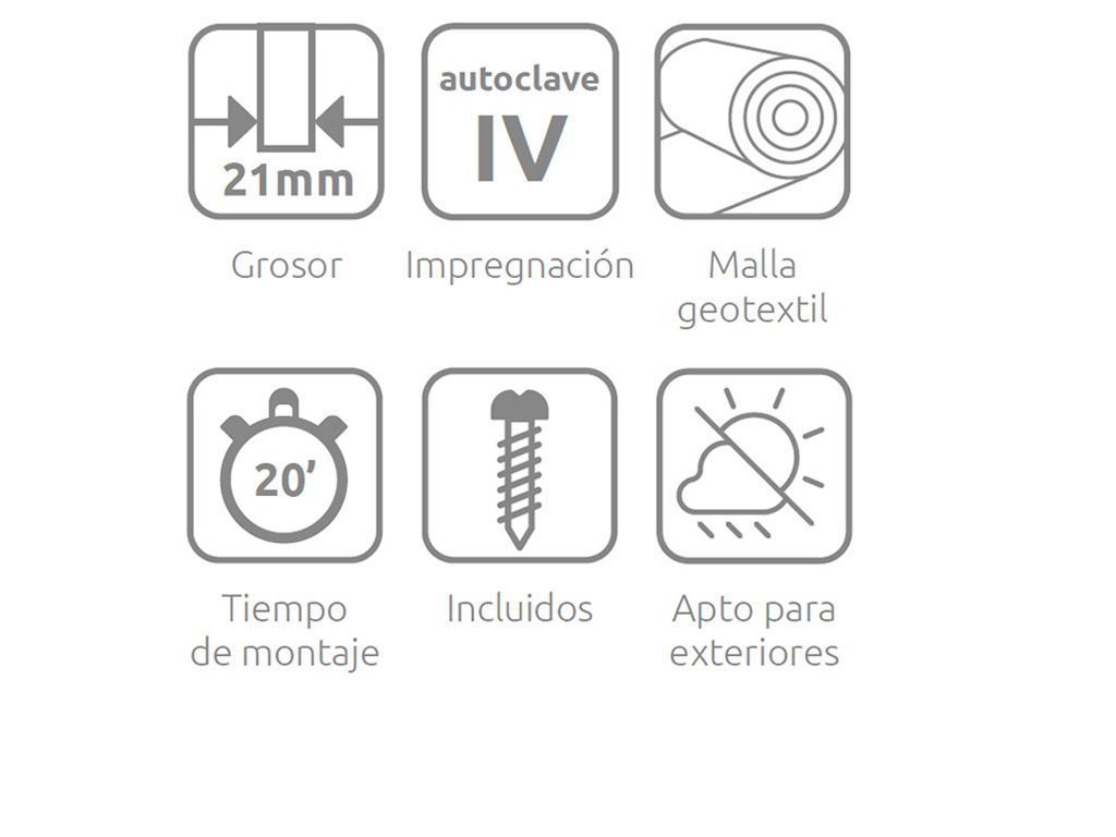 Huerto urbano de madera 155×85 cm – 210 litros 3 Detalles del huerto urbano 155x85: grosor, autoclave y malla geotextil
