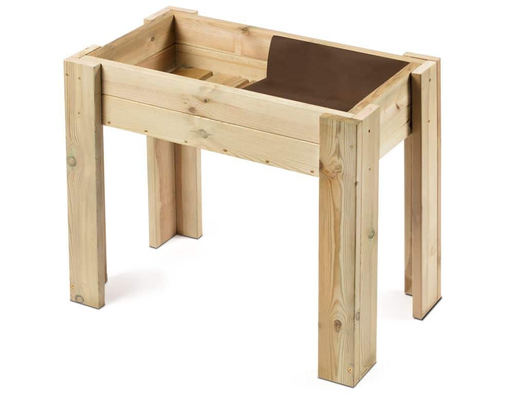 Huerto urbano de madera 80x45 cm