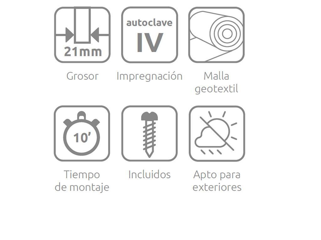 Huerto urbano de madera 80×60 cm – 70 litros 3 Detalles del huerto urbano 80x60: grosor, autoclave y malla geotextil