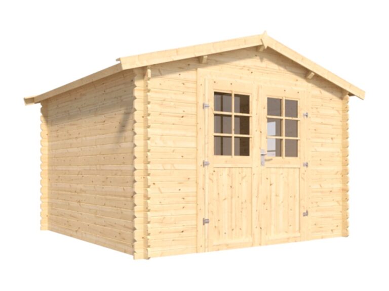 Caseta de madera Vallo con ventanas - 7,5 m2