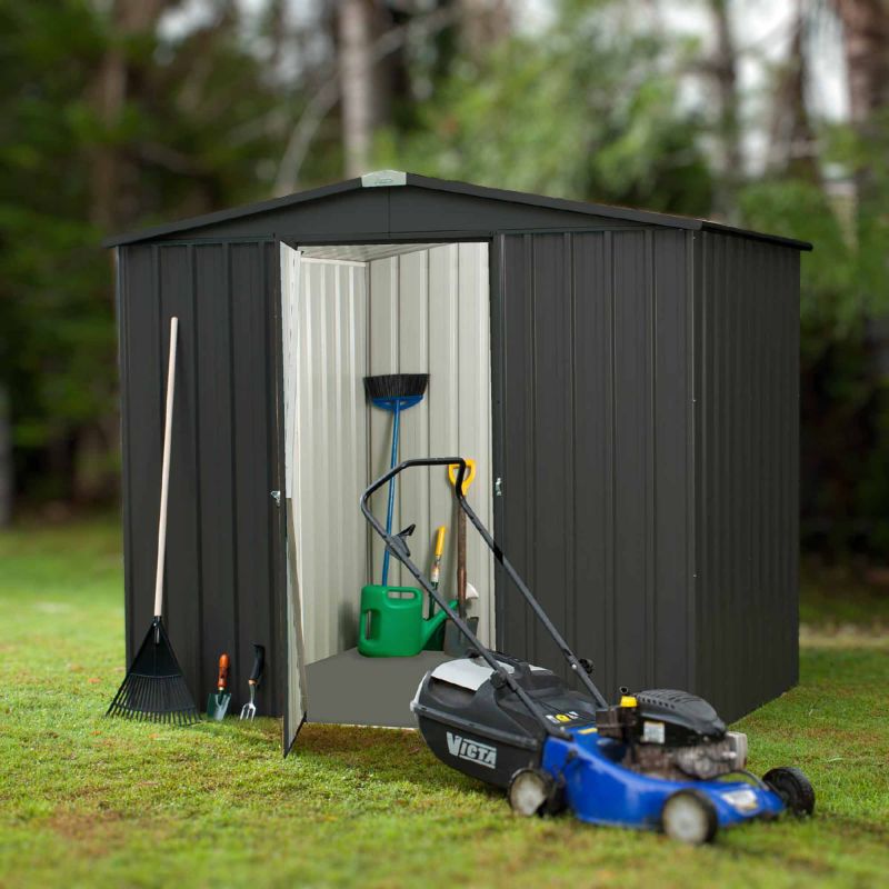 Caseta metálica Fraser Antracita - 3,2 m2 4 Caseta metálica Fraser Antracita - 3,2 m2