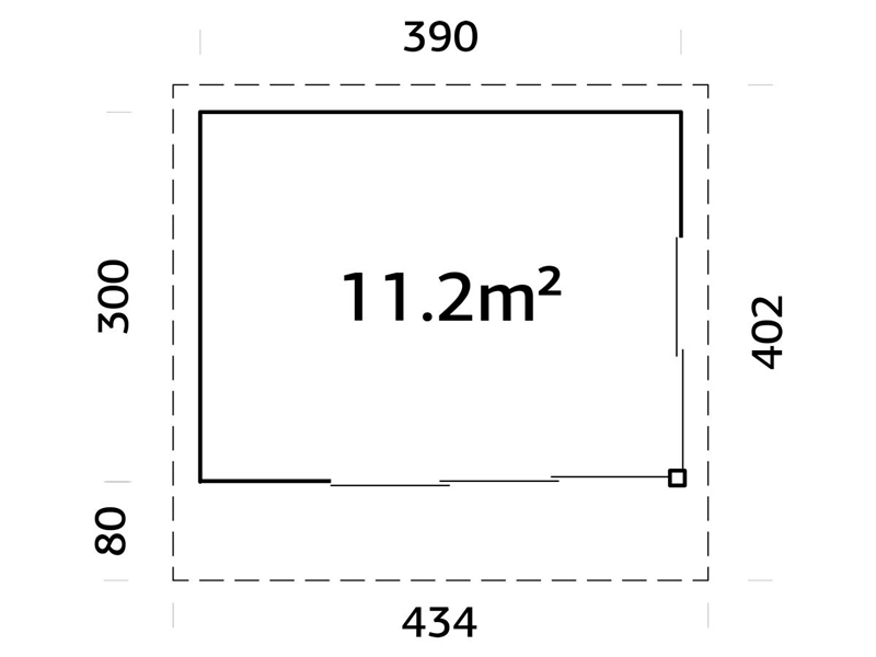 Caseta de madera Andrea 11,2 m2 Slide / Slide Plus 3 caseta-de-madera-andrea11,2-slide-plus-m2-micasademadera6