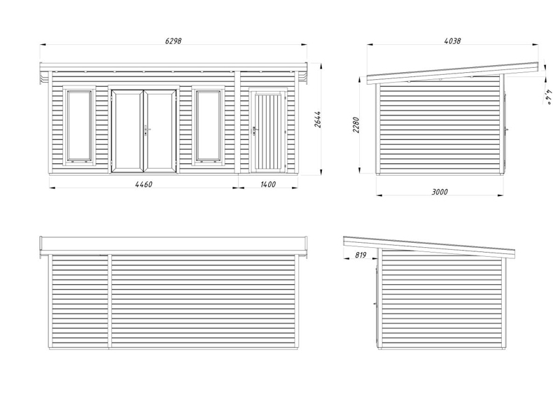 Caseta de madera Aurelia - 16,7 m2 8 caseta-de-madera-aurelia16,7-m2-micasademadera4
