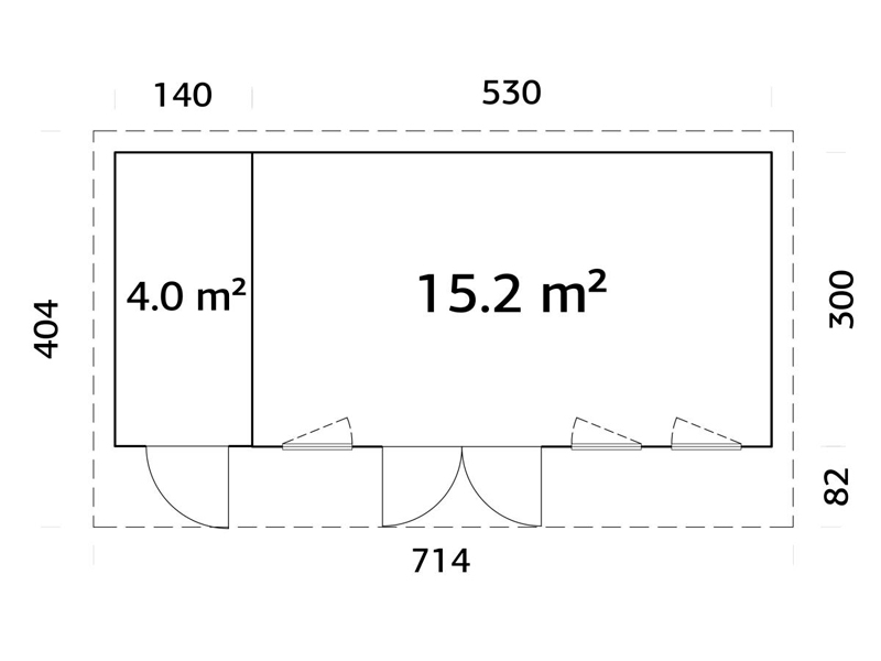 Caseta de madera Aurelia - 19,2 m2 8 caseta-de-madera-aurelia19,2-m2-micasademadera6