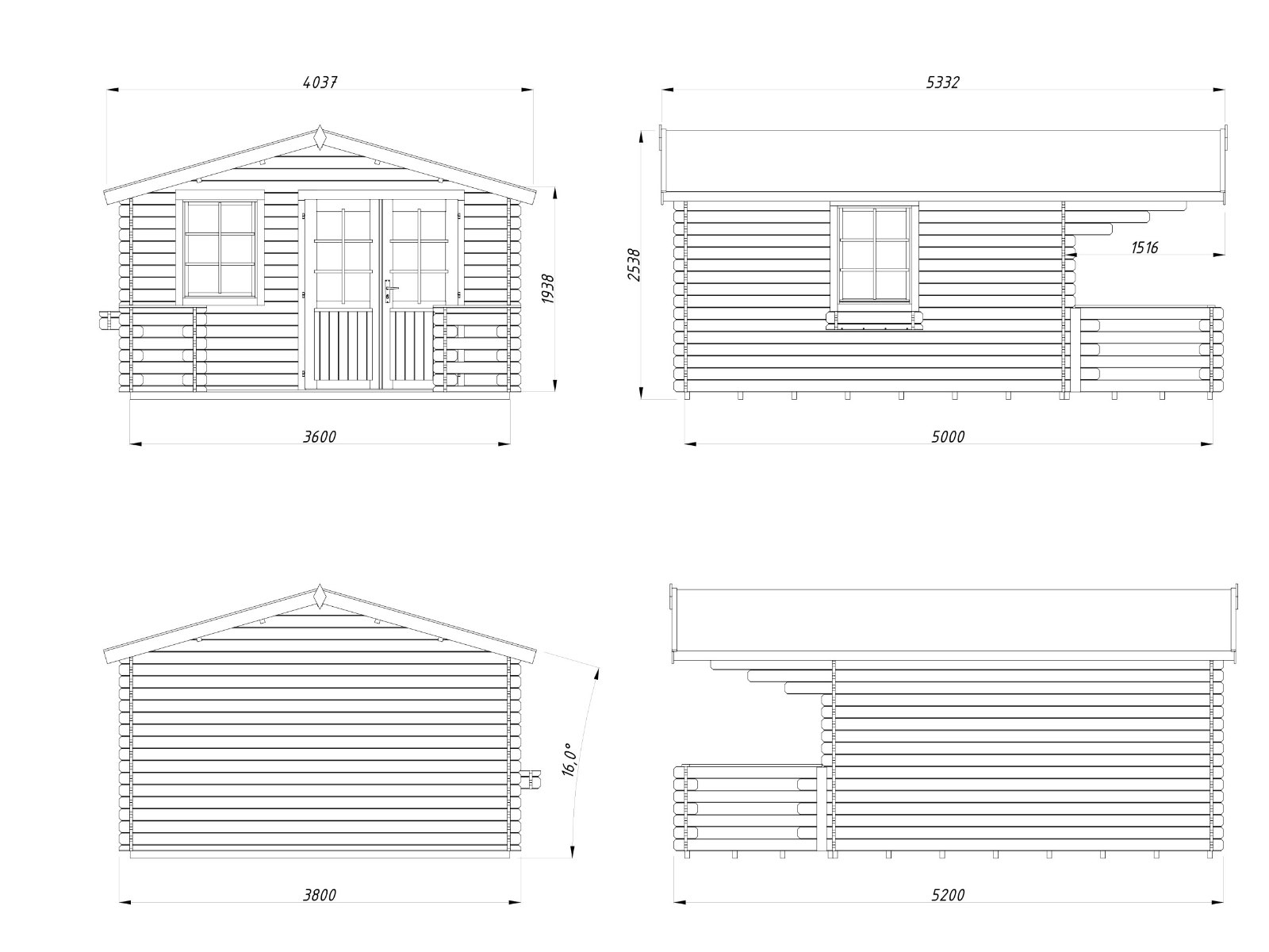 Caseta de madera Kristjan con porche - 12,6 + 4,9 m2 6 Caseta de madera Kristjan con porche - 12,6 + 4,9 m2 - foto 5