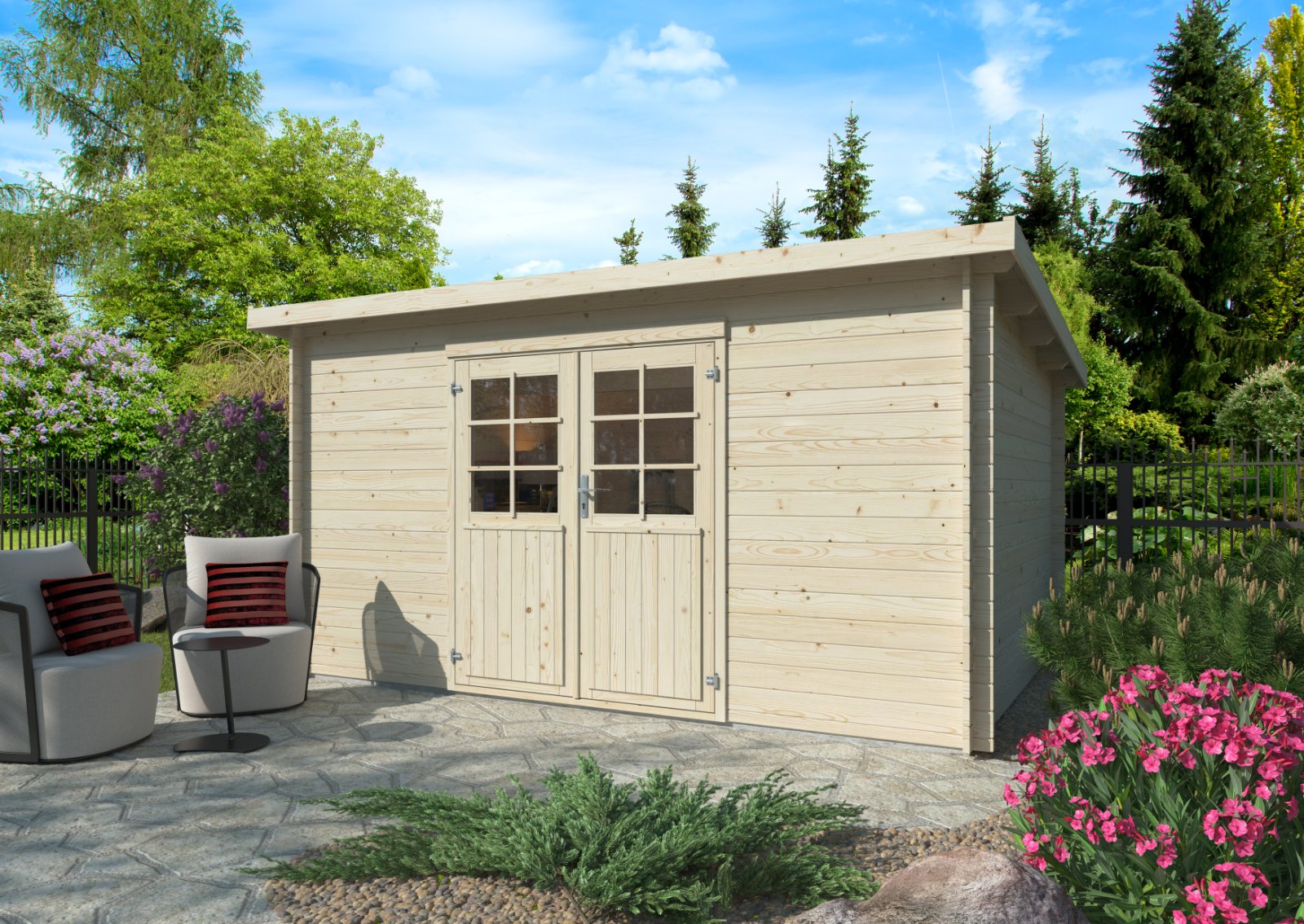 Caseta de madera Lola 2 - 10,4 m2 4 Caseta de madera Lola 2 - 10,4 m2 - Imagen 3