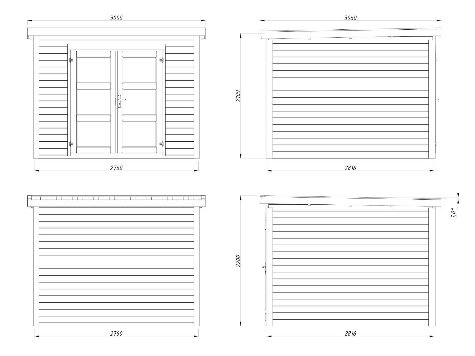 Caseta de madera Lya 1 - 7,5 m2 7 Caseta de madera Lya 1 - 7,5 m2 - Imagen 6