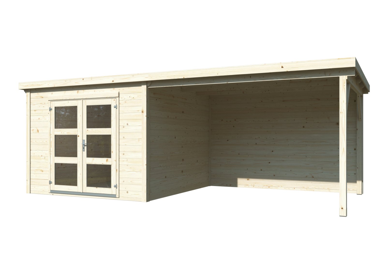 caseta de madera lya 1 con porche 7 5 8 7 m2 palmako 1