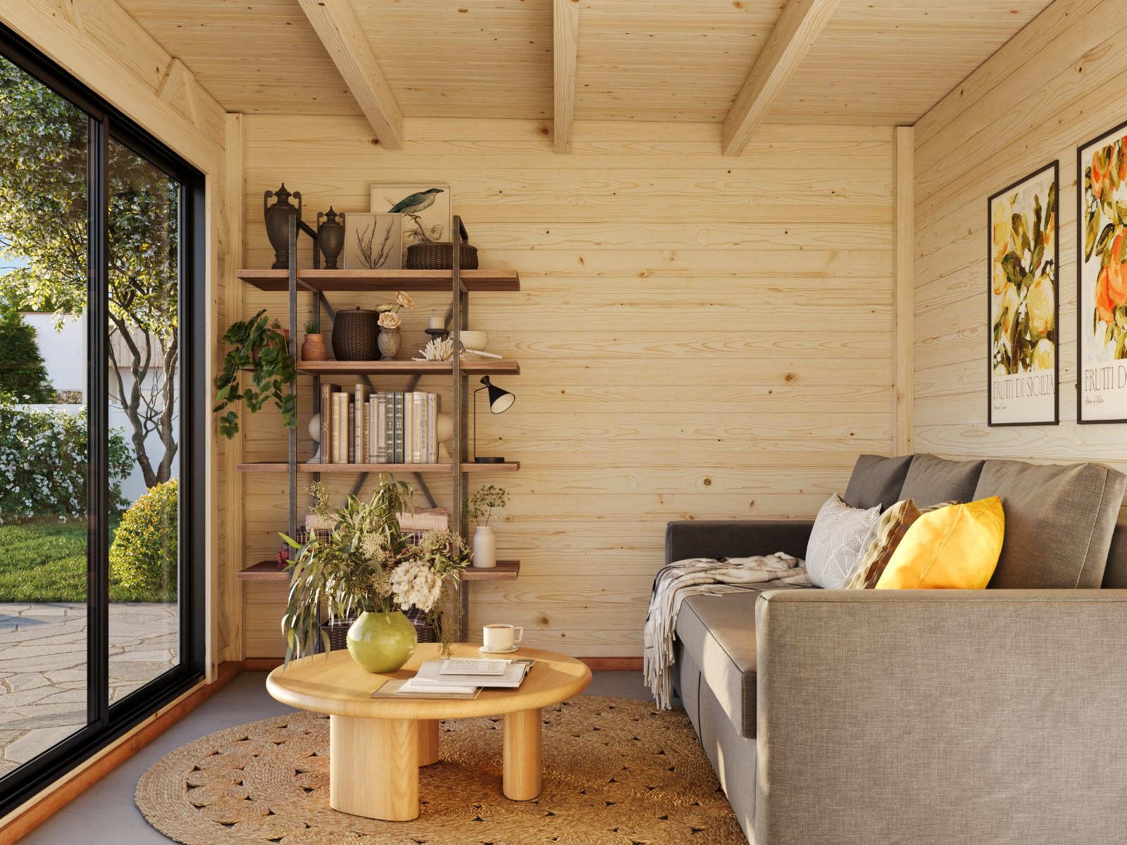 Caseta de madera Lydia con porche - 10,8 + 7,6 m2 5 Caseta de madera Lydia con porche - 10,8 + 7,6 m2 - Imagen 4