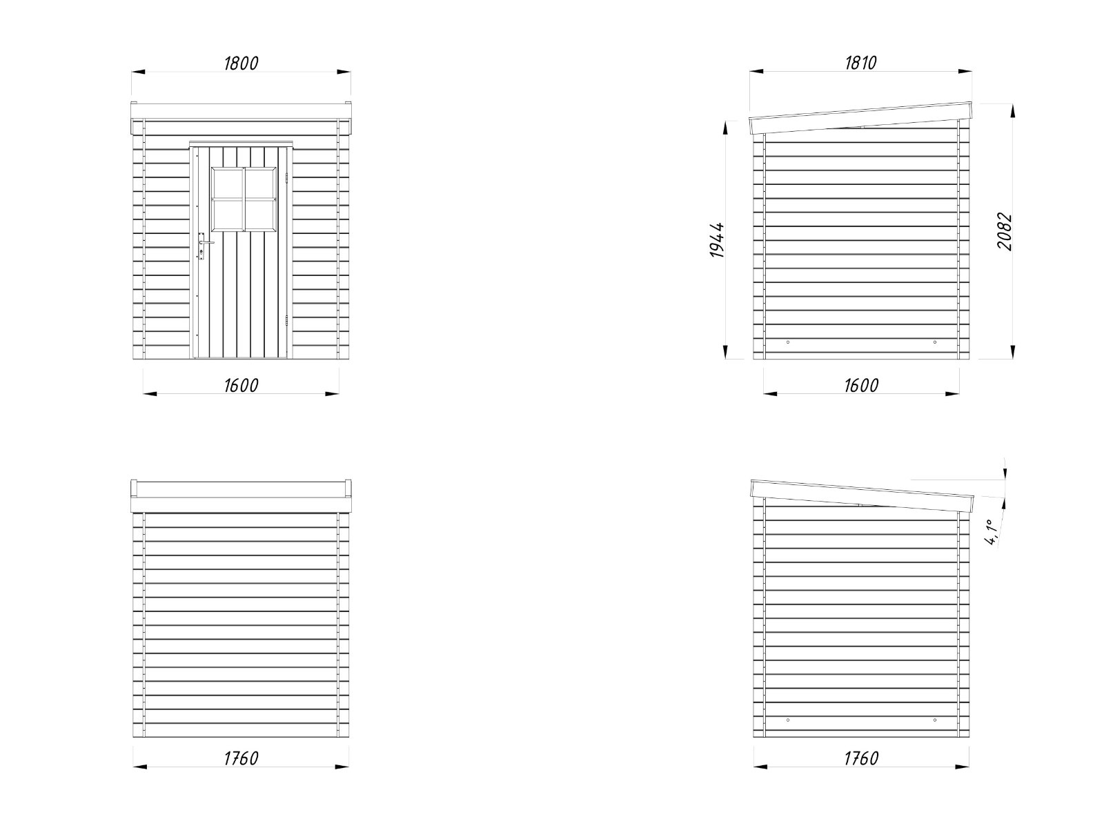 Caseta de madera Zoe 1 - 2,4 m2 6 Caseta de madera Zoe 1 - 2,4 m2 - foto 5