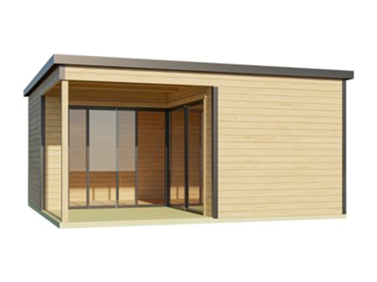 Caseta de madera Domeo 6 Loggia - 17,9 m2