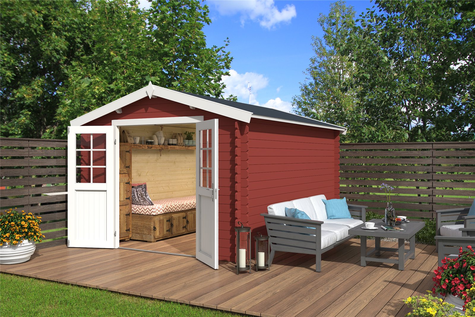 Caseta de madera Norah 380 - 10,09 m2 4 Caseta de madera Norah 380 - 10,09 m2 - Imagen 3