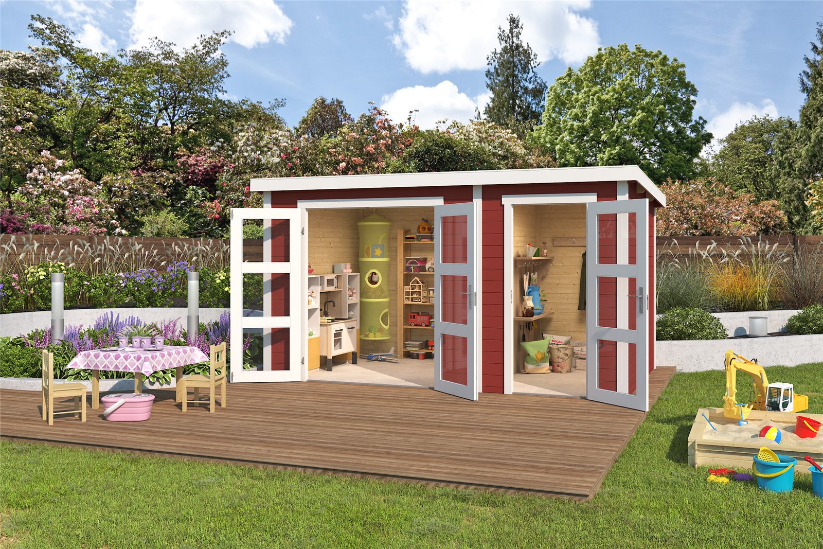Caseta de madera Zambezi XL - 8,78 m2 4 Caseta de madera Zambezi XL - 8,78 m2 - Imagen 3