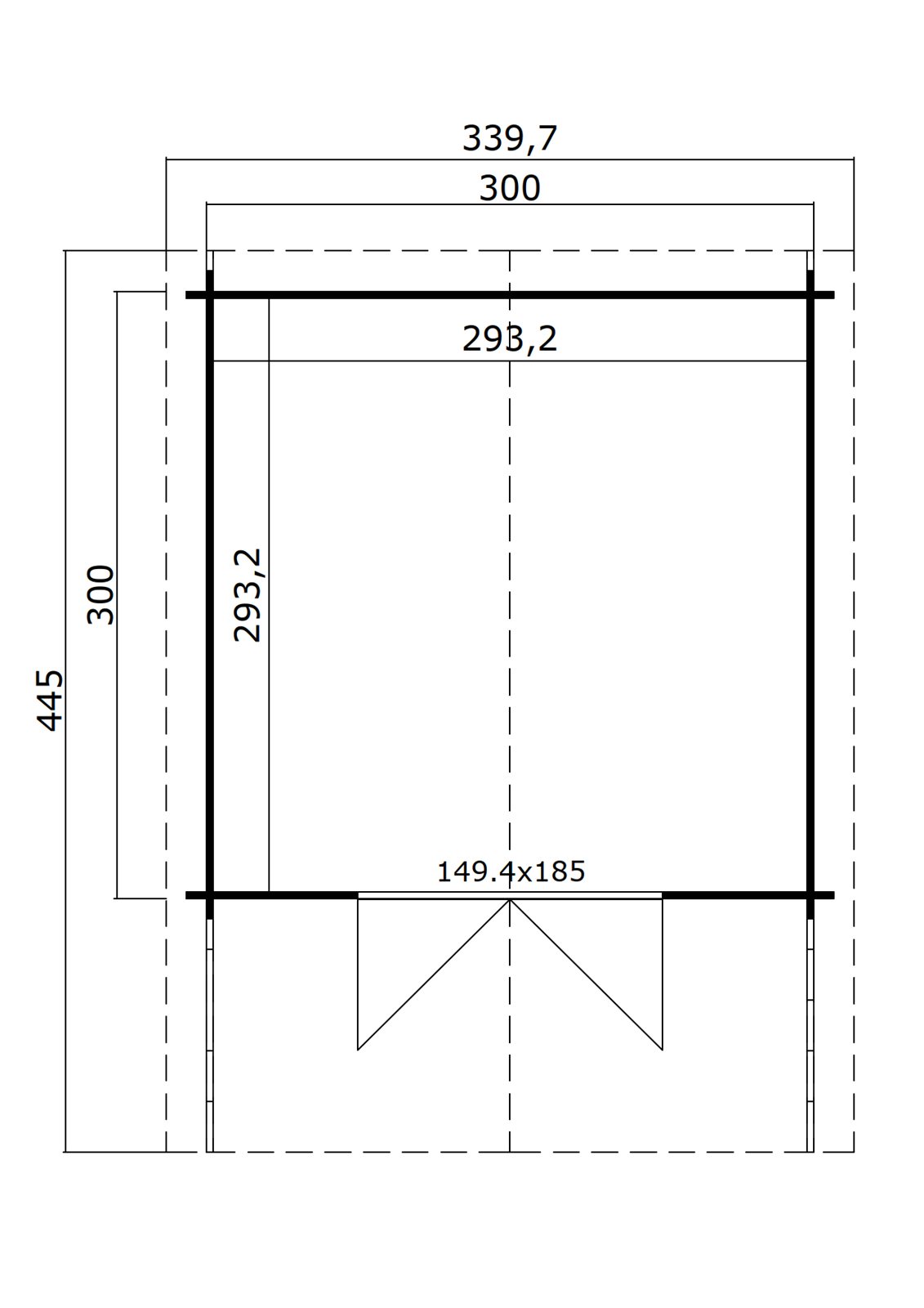 Caseta de madera Viljandi 34 - 8,46 m2 3 Caseta de madera Viljandi 34 - 8,46 m2 - Imagen 2