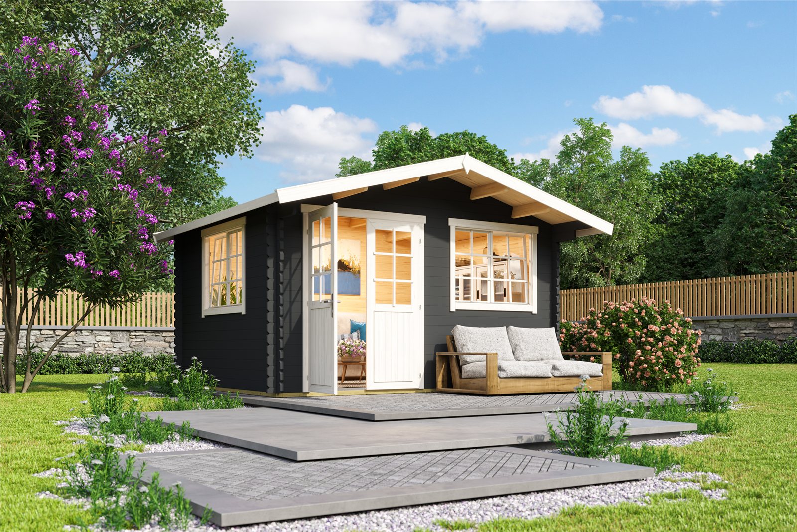 Caseta de madera Norderney 2 - 11,2 m2 4 Caseta de madera Norderney 2 - 11,2 m2 - Imagen 3