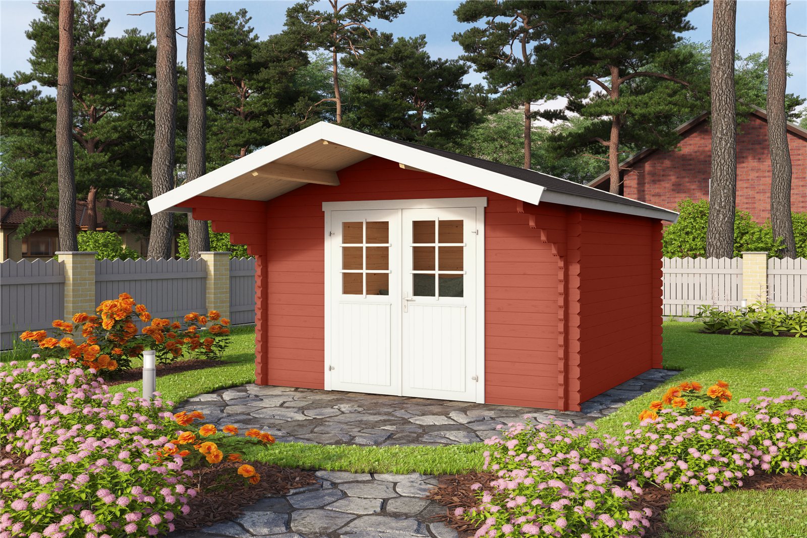 Caseta de madera Viljandi 34 - 8,46 m2 4 Caseta de madera Viljandi 34 - 8,46 m2 - Imagen 3