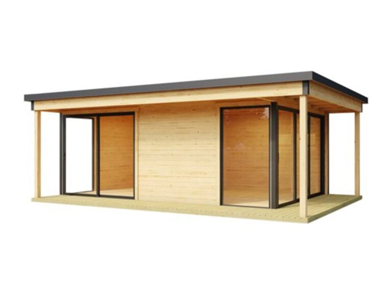 Caseta de madera Domeo 3 Loggia - 22,8 m2