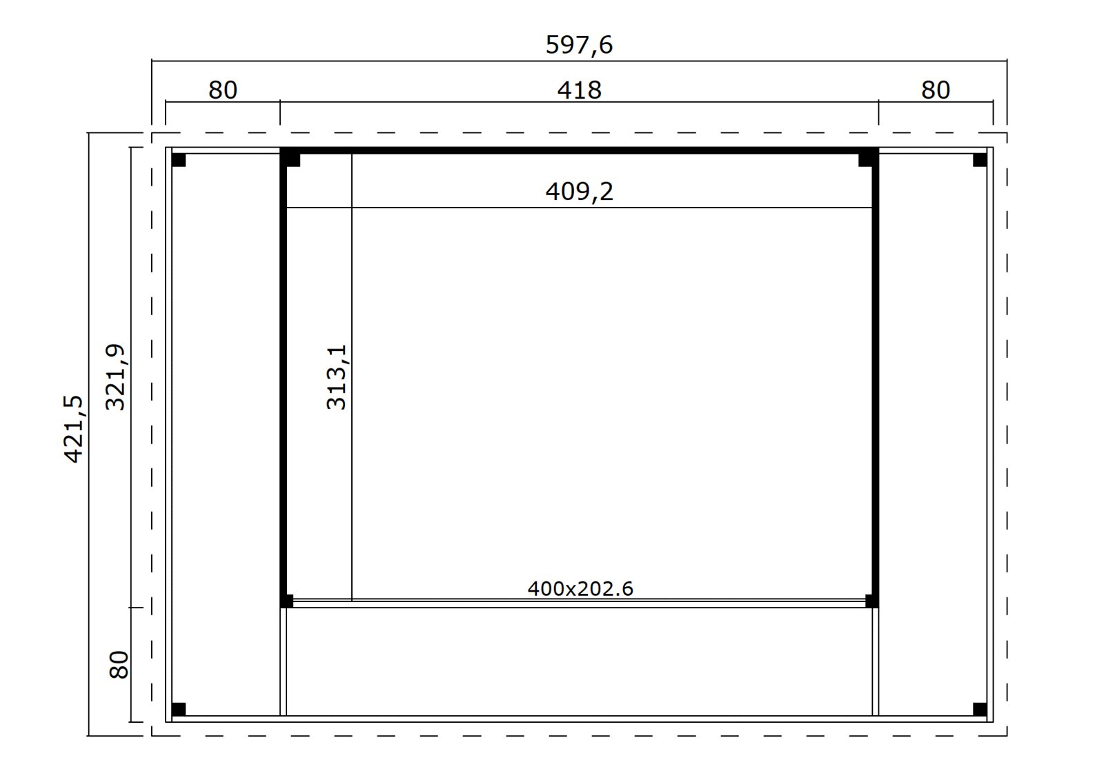 Caseta de madera Domeo 4 Loggia - 22,38 m2 3 Caseta de madera Domeo 4 Loggia - 22,38 m2 - Imagen 2