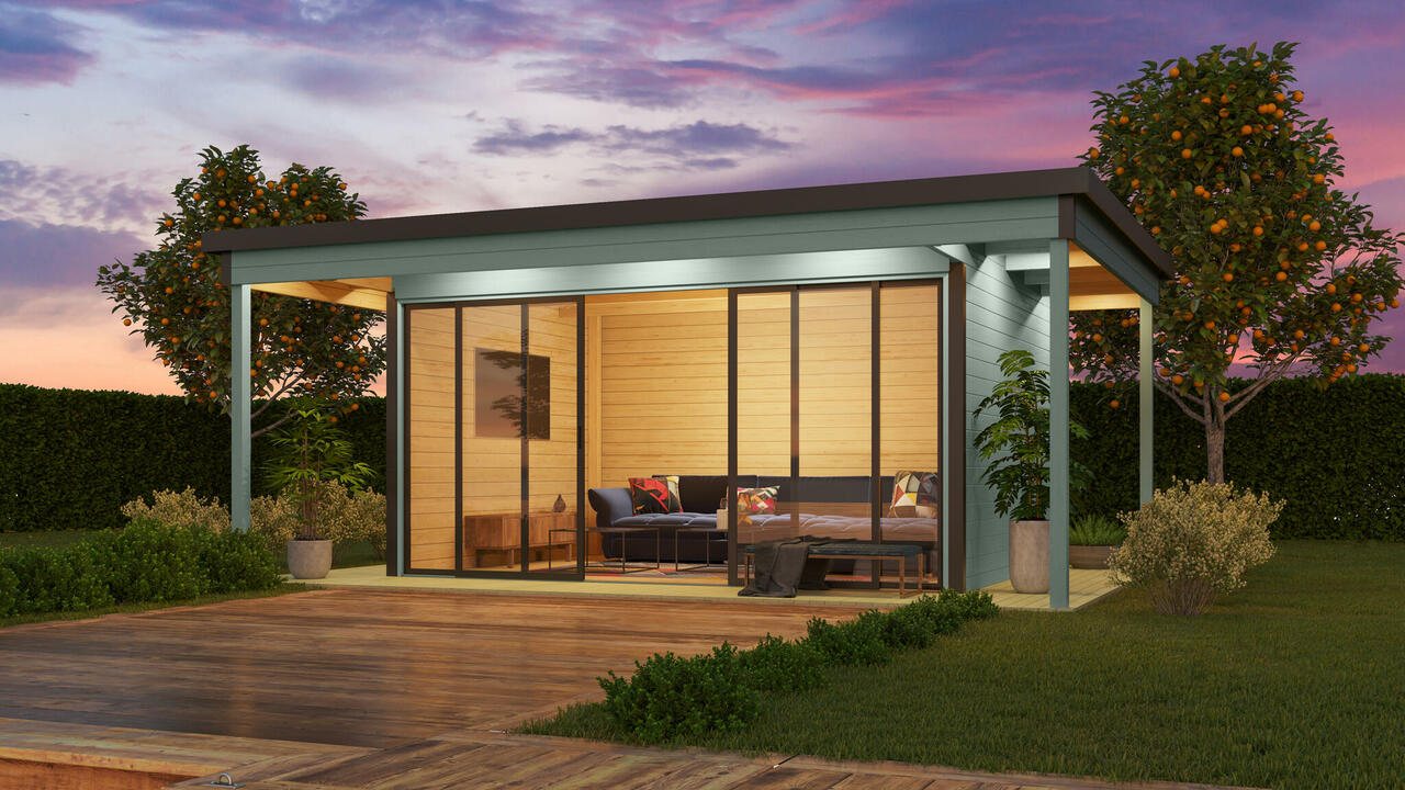 Caseta de madera Domeo 4 Loggia - 22,38 m2 4 Caseta de madera Domeo 4 Loggia - 22,38 m2 - Imagen 3