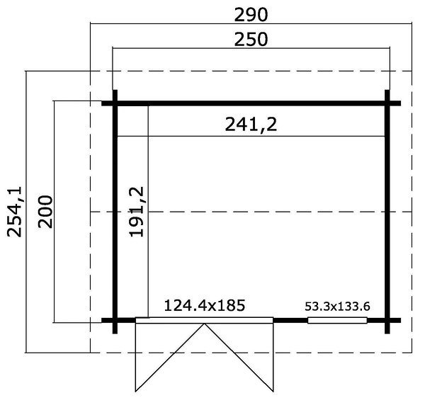 Caseta de madera Alex Mini - 4,61 m2 3 Caseta de madera Alex Mini - 4,61 m2 - Imagen 2
