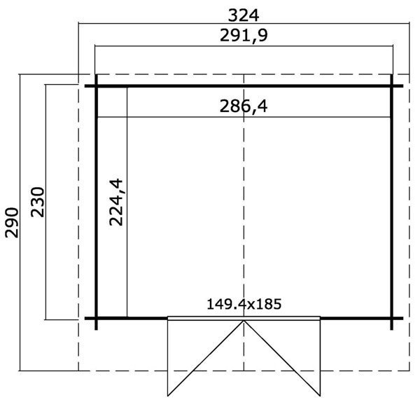 Caseta de madera Baltimore - 6,43 m2 3 Caseta de madera Baltimore - 6,43 m2 - Imagen 2