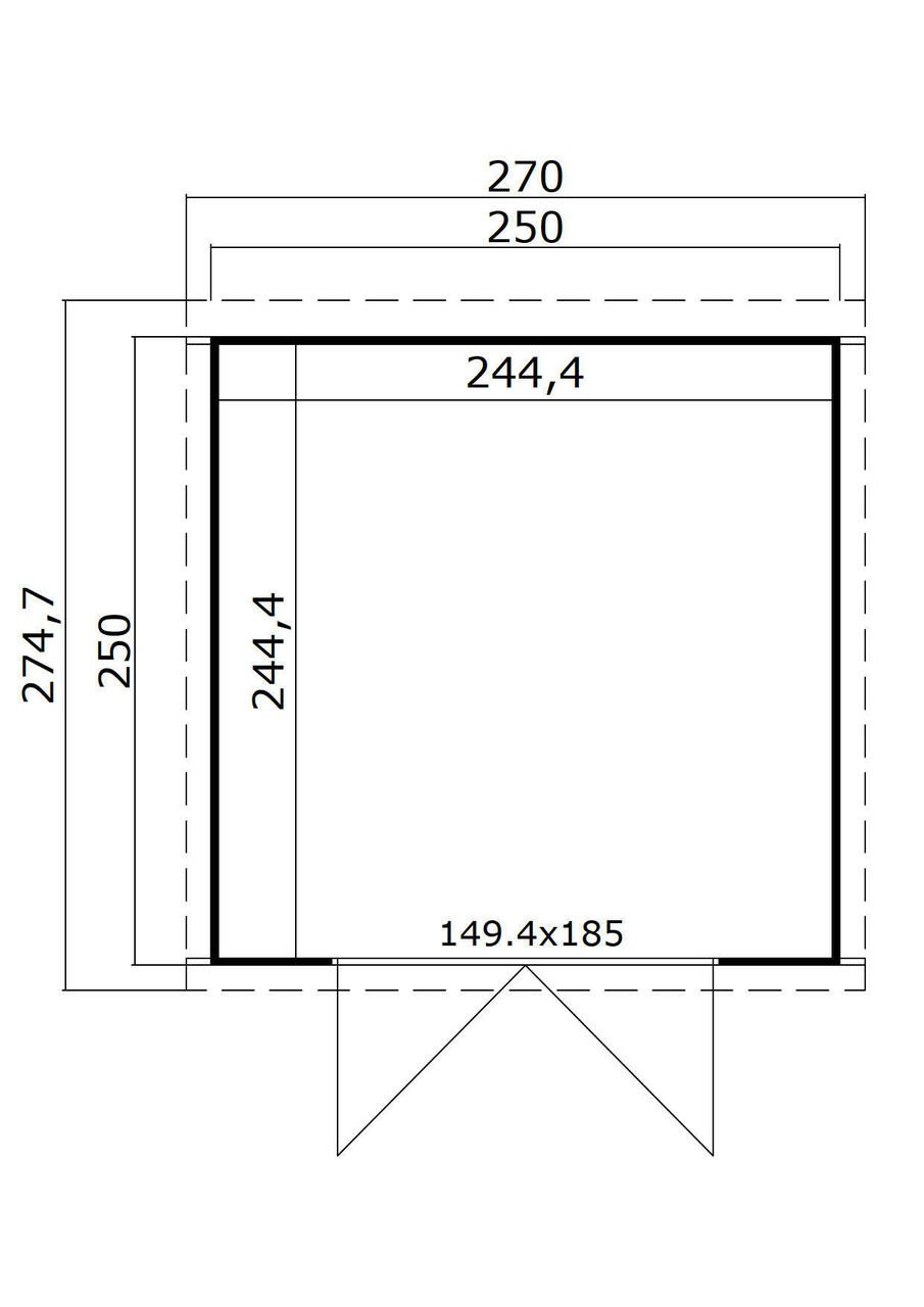 Caseta de madera Zambezi 4 - 5,97 m2 3 Caseta de madera Zambezi 4 - 5,97 m2 - Imagen 2