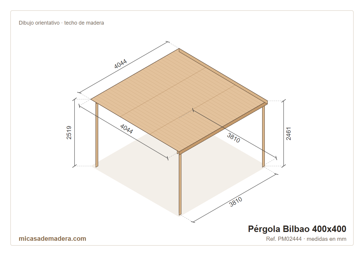 Pérgola de madera Bilbao – 300×300 a 600×400 5 Pérgola de madera Bilbao – 300×300 a 600×400 - Imagen 4