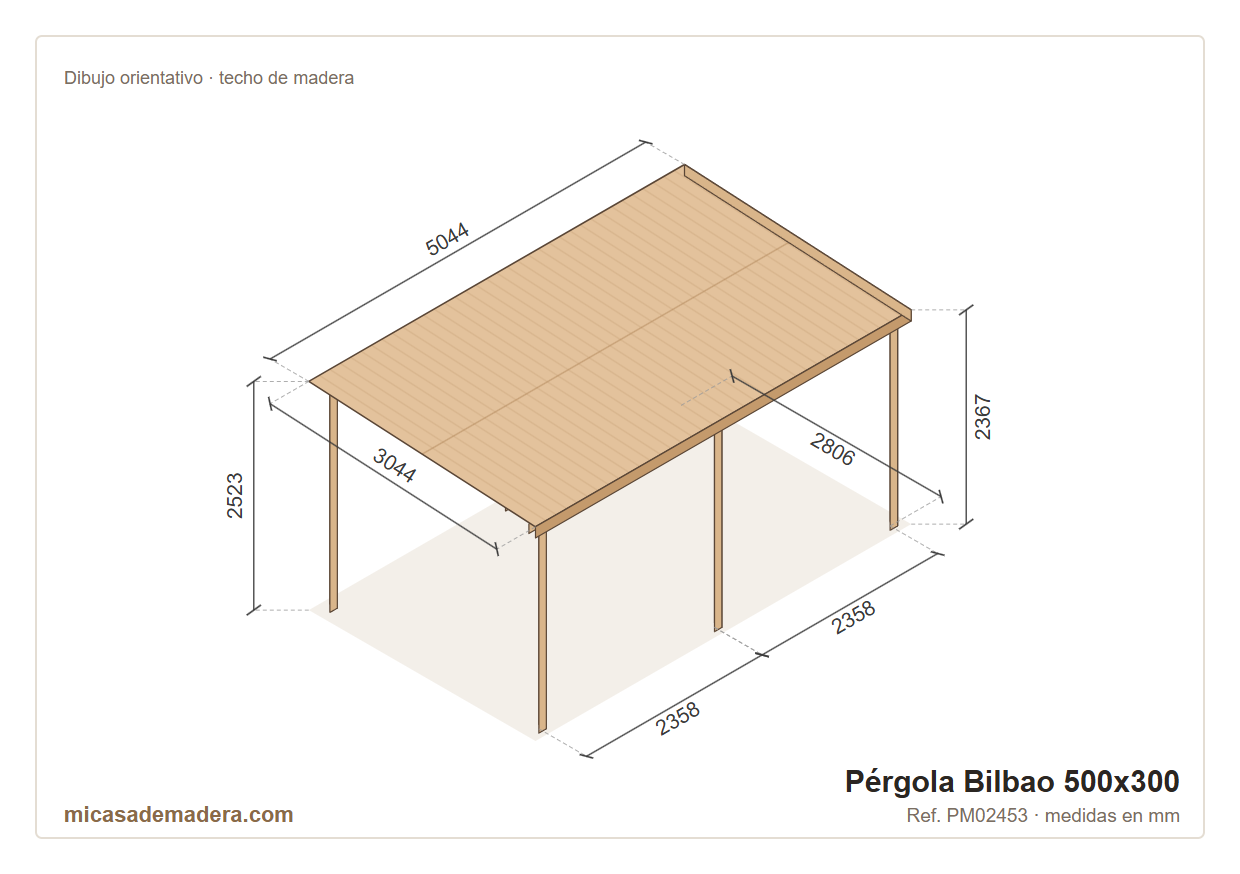 Pérgola de madera Bilbao – 300×300 a 600×400 6 Pérgola de madera Bilbao – 300×300 a 600×400 - Imagen 5