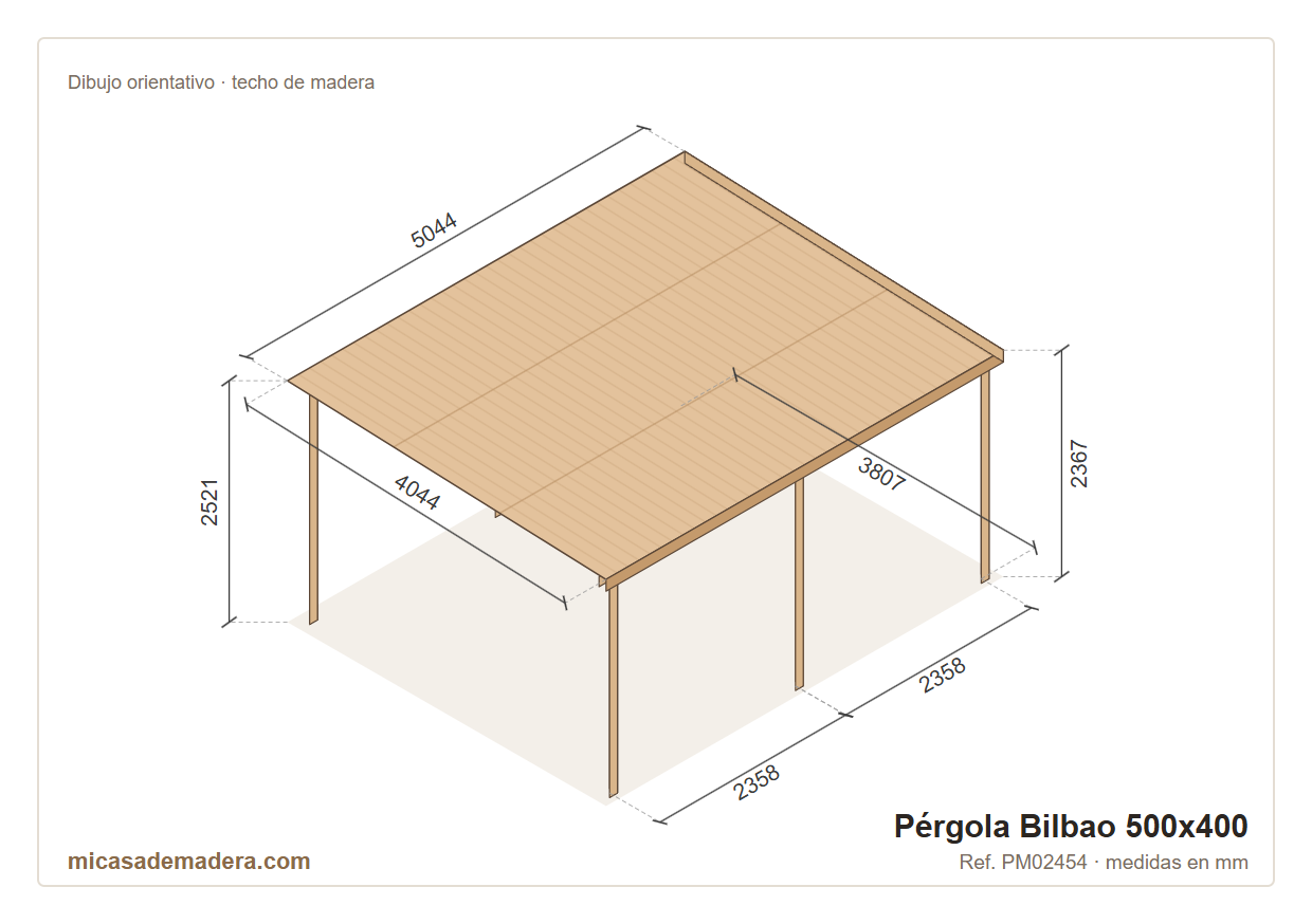 Pérgola de madera Bilbao – 300×300 a 600×400 7 Pérgola de madera Bilbao – 300×300 a 600×400 - Imagen 6