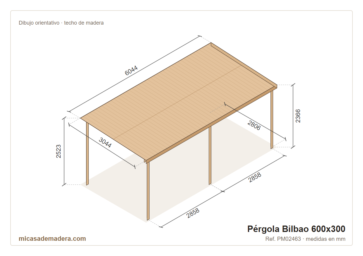 Pérgola de madera Bilbao – 300×300 a 600×400 8 Pérgola de madera Bilbao – 300×300 a 600×400 - Imagen 7