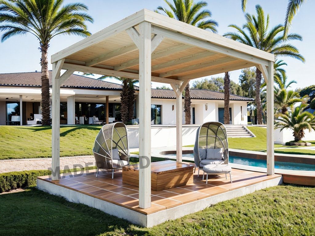 pergola madera zaragoza