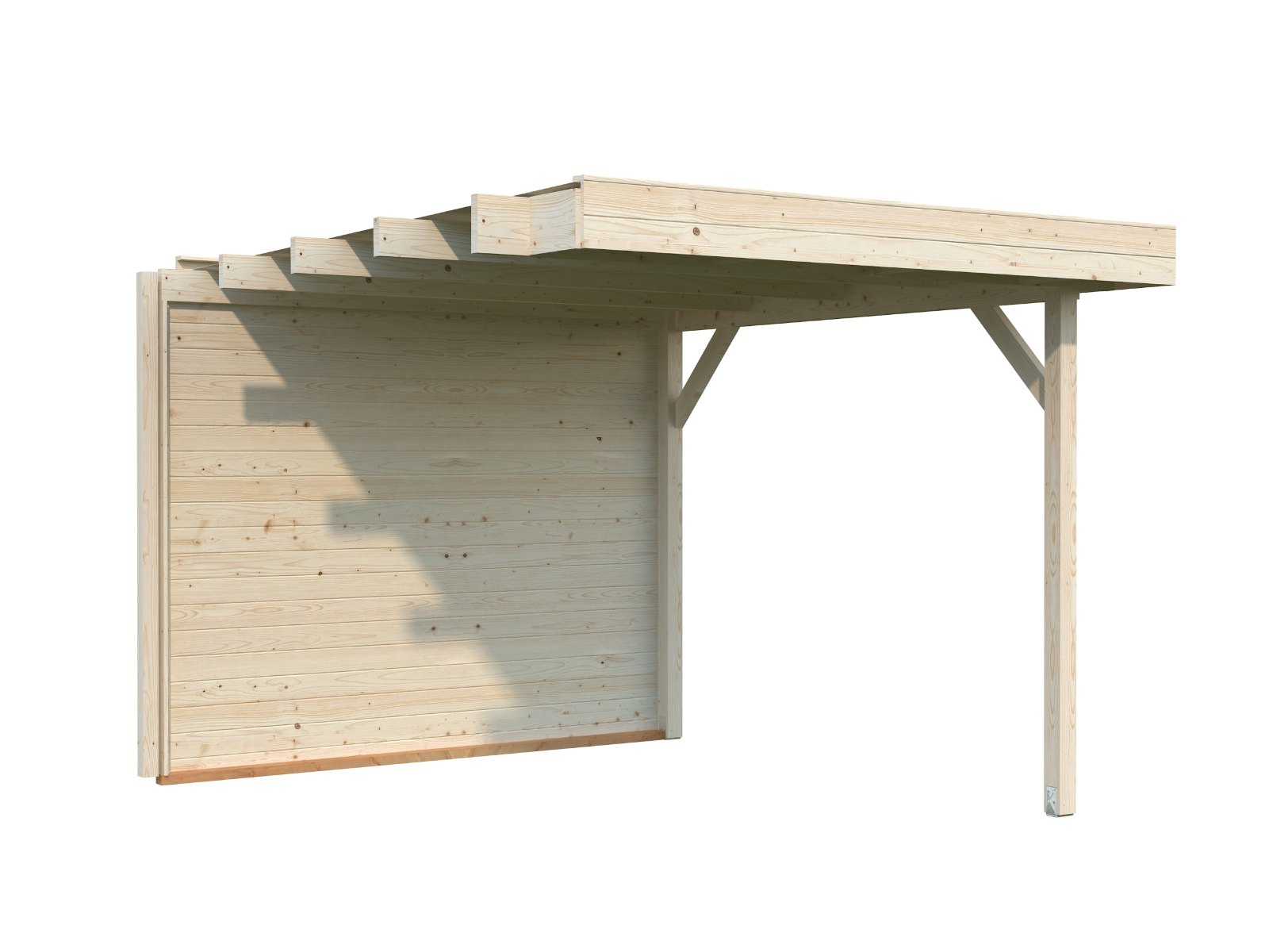 porche de madera para caseta lydia 7 6 m2 palmako 1