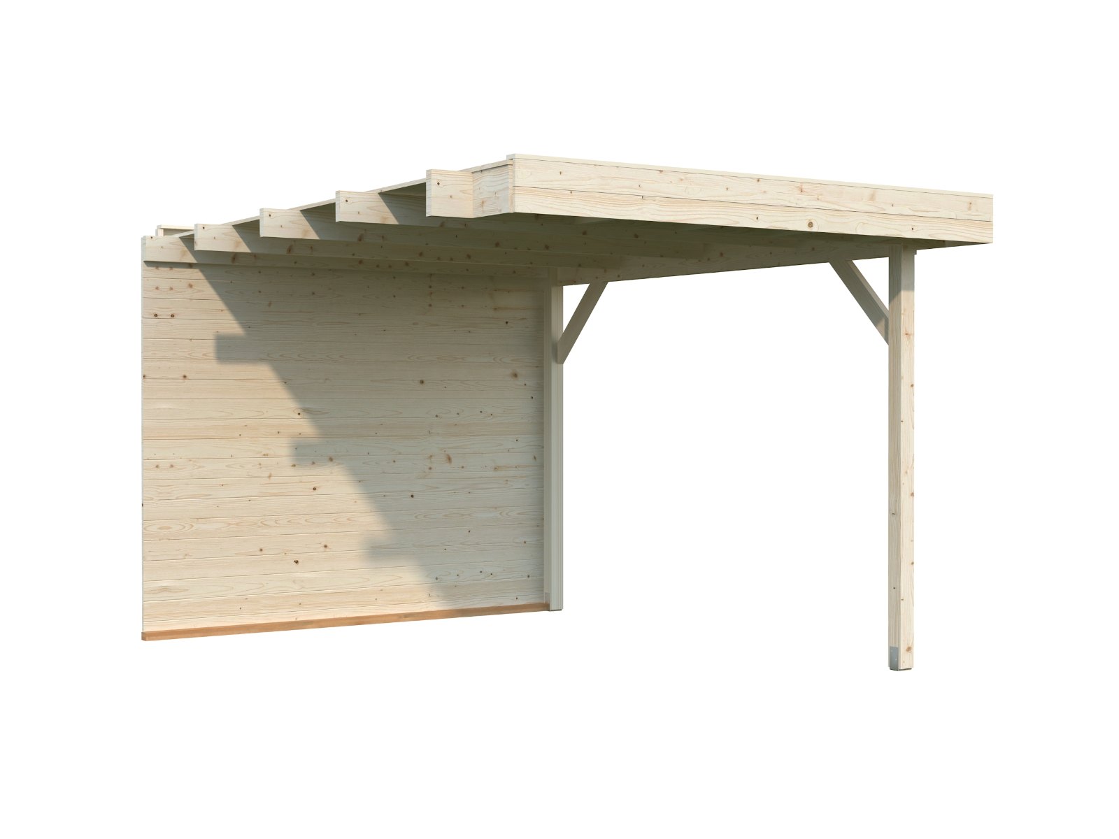 porche de madera para caseta lydia 8 8 m2 palmako 1