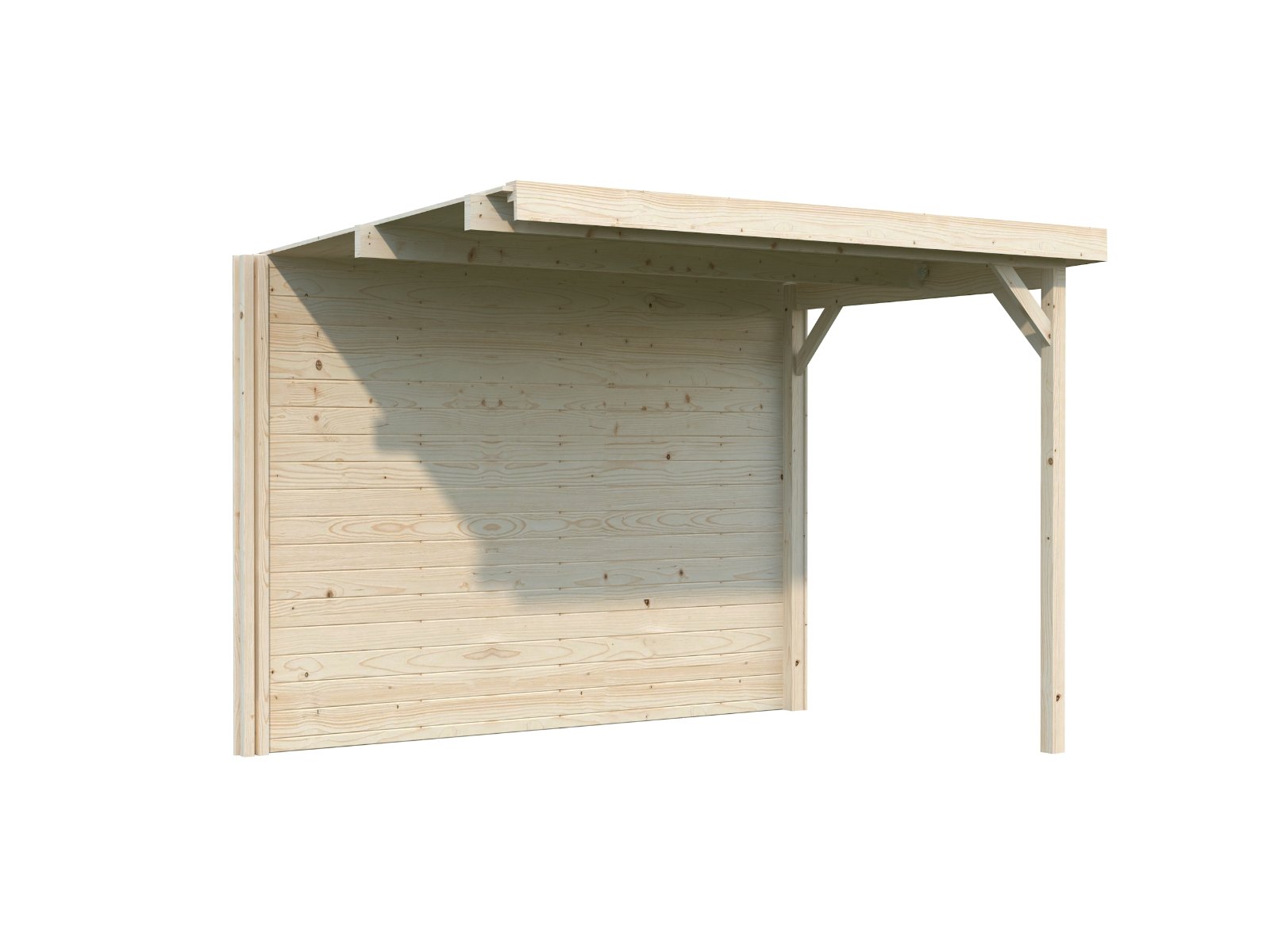porche de madera para caseta olivia 5 0 m2 palmako 1