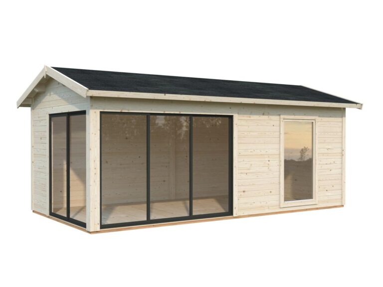 Caseta de madera Amanda 17,1 m2 Slide / Slide Plus