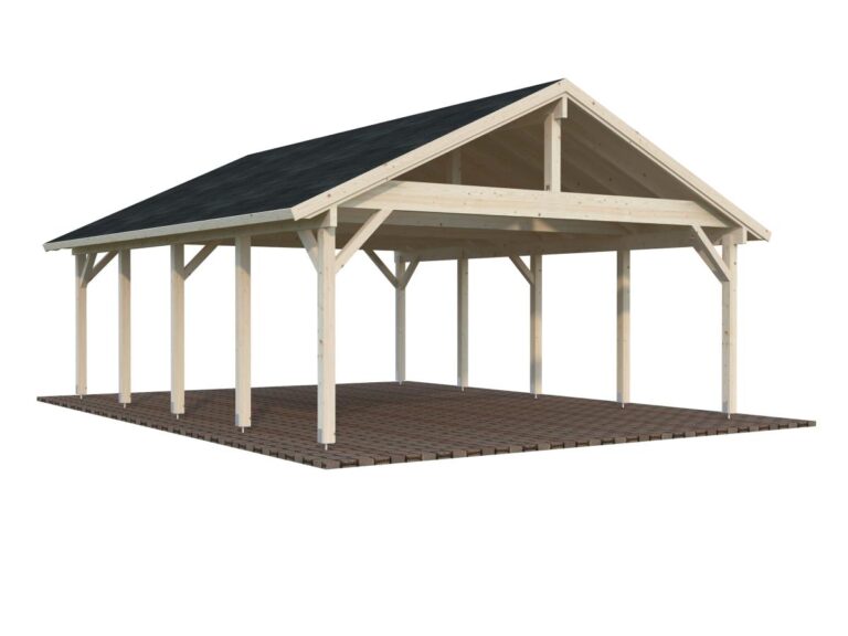 Cochera de madera Robert 40,6 m2