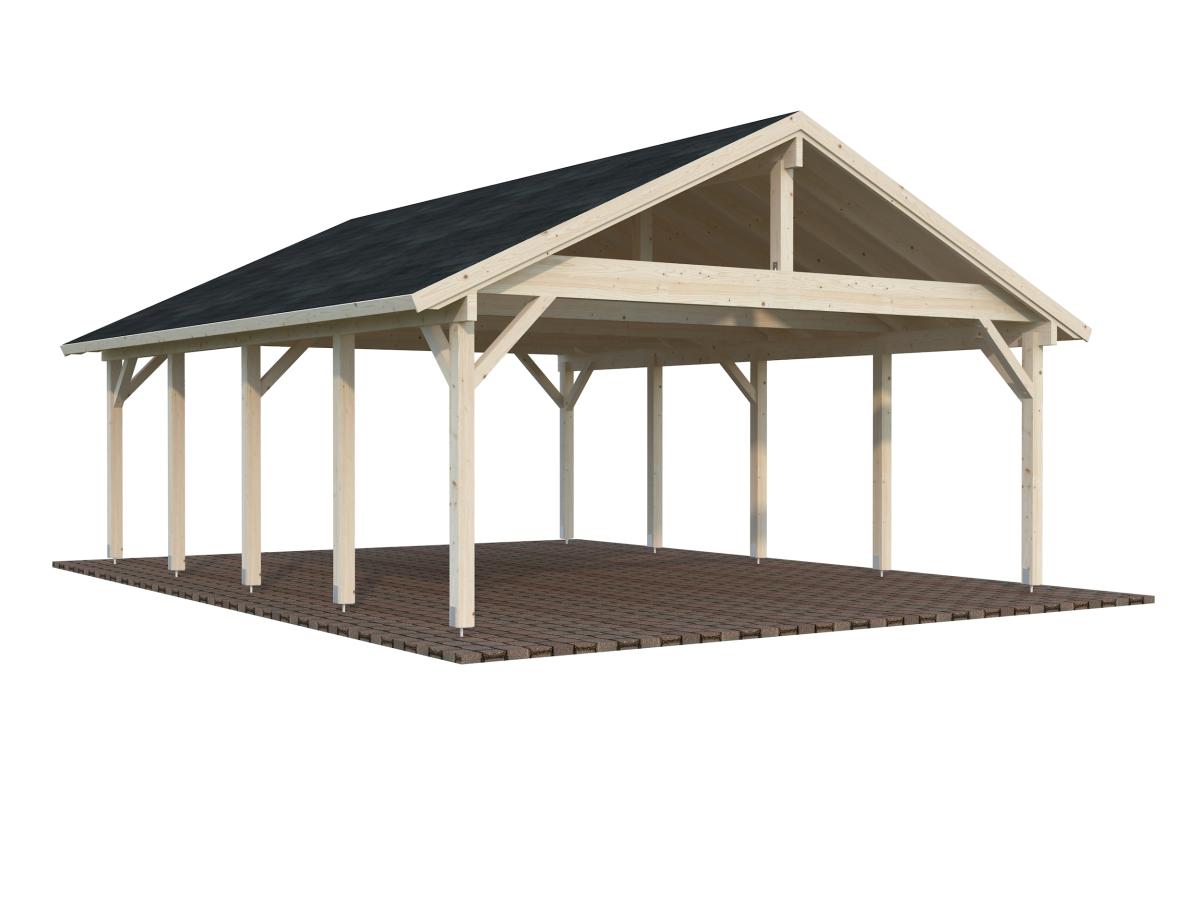 Cochera de madera Robert 40,6 m2