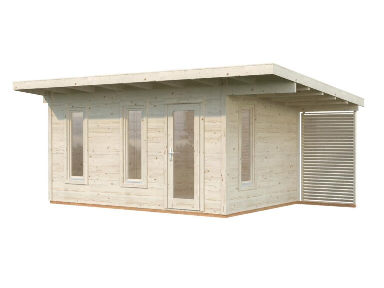 Caseta de madera Grace 12,4+4,1 m2
